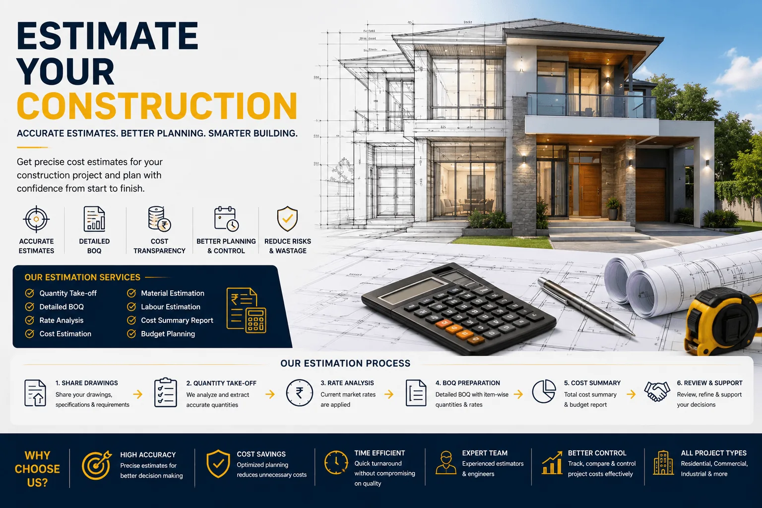 Building estimation and bill of quantities service by Vhanja Constructions Limited